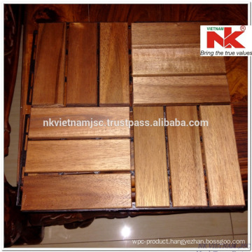 Vietnam Wood Deck Tiles 300x300x19 mm - Long Lasting Outside by Oil Coating